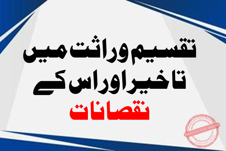 Read more about the article تقسیم وراثت میں تاخیر اور اس کے نقصانات