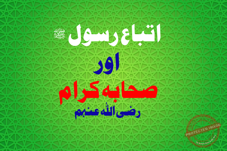 Read more about the article اتباع رسول اور صحابہ کرام رضی اللہ عنہم